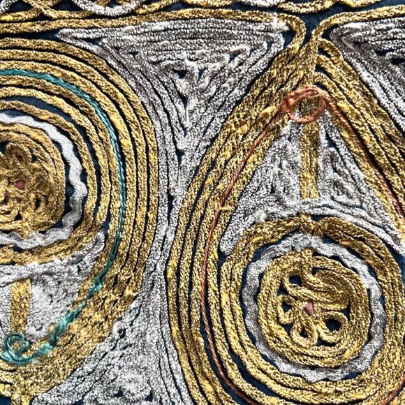 Antique Blue Velvet & Gold Braiding Ottoman Balkan Traditional Folk Jacket - Picture 7 of 12